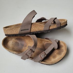 Birkenstock Mayari Sandals Size 38 Mocca Brown